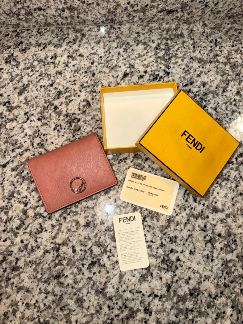 ❤️‍🔥AUTHENTIC Fendi "F Is Fendi" Bi-Fold Wallet with BOX & CARDS! RETAIL $510+